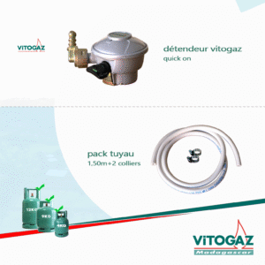 Kit 1er démarrage plaque à gaz 12kg (connectique)