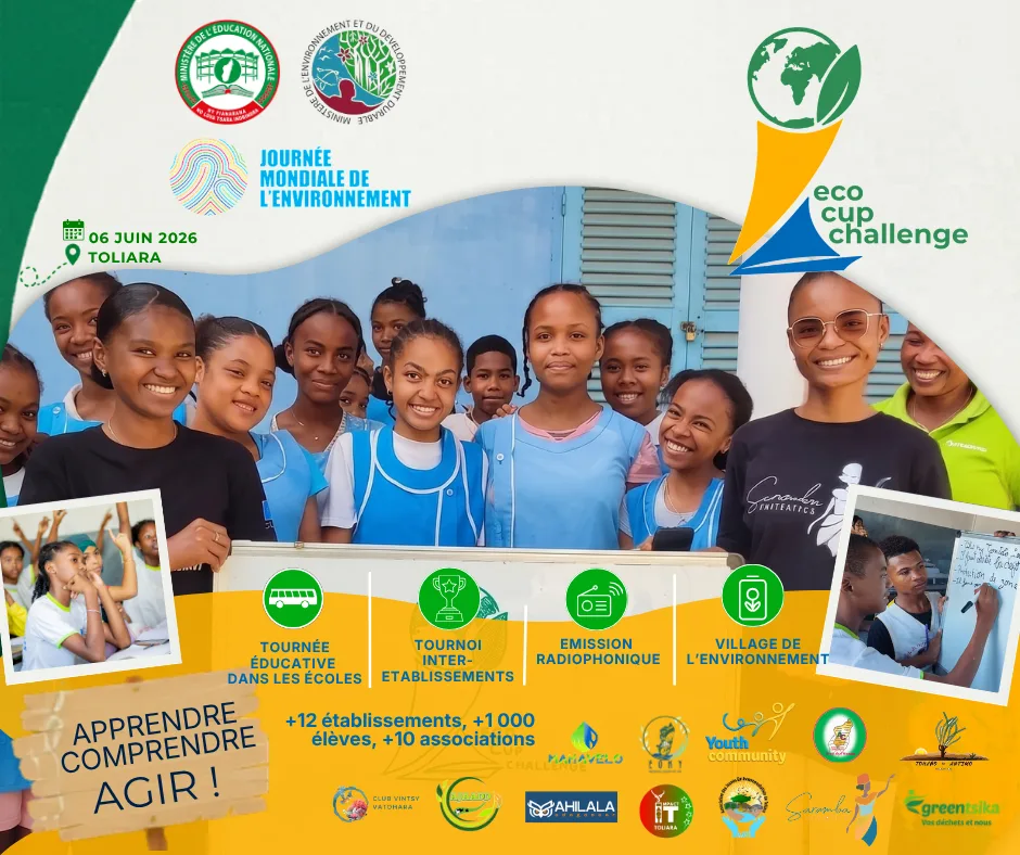 Jeunes élèves malgaches engagés dans une activité environnementale à Toliara