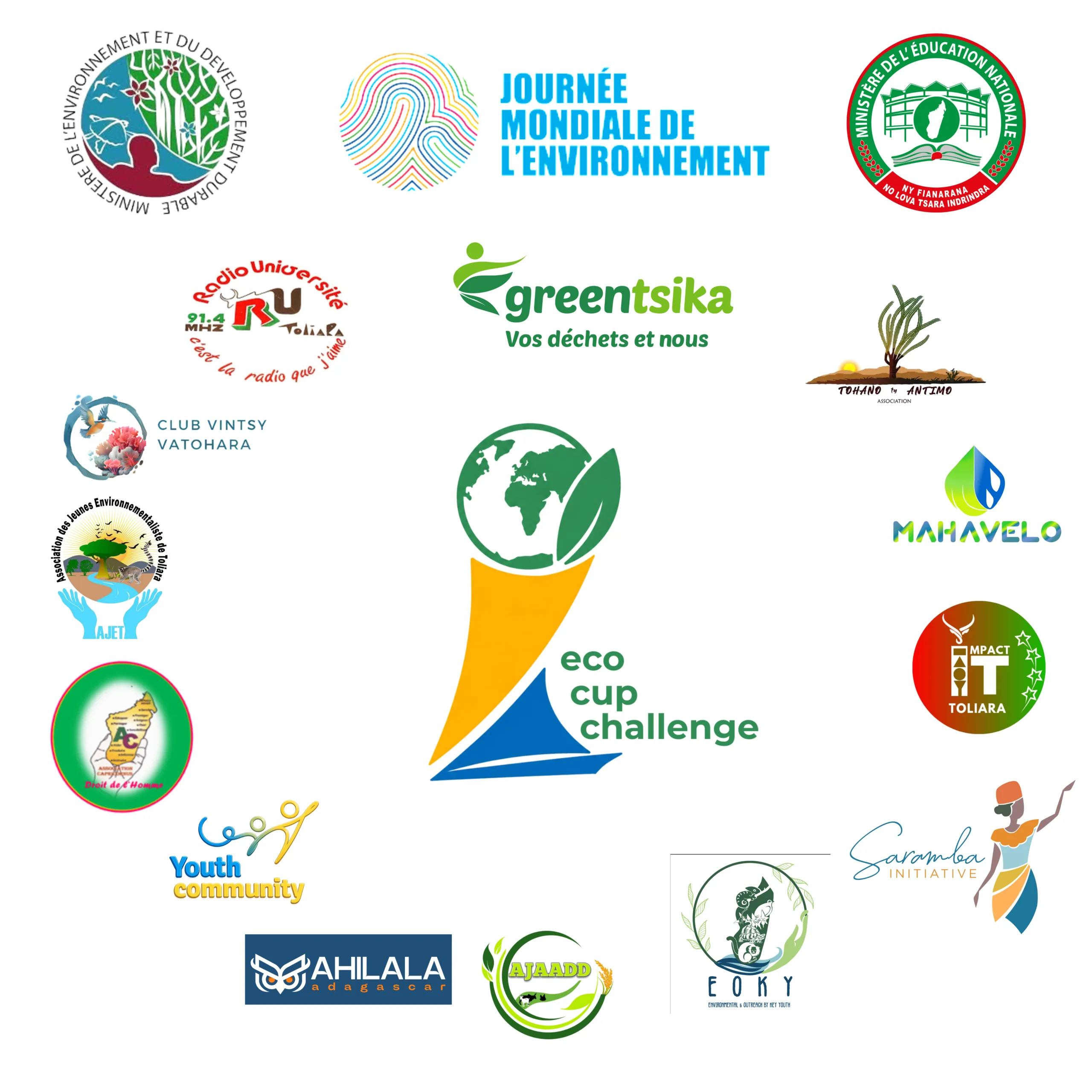 Logos des partenaires et participants de l'Eco Cup Challenge 2026